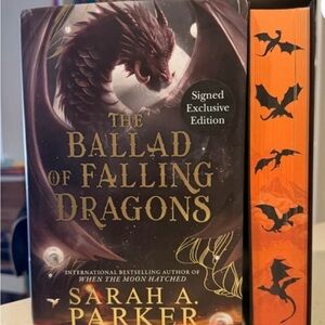 Waterstones Exclusive The Ballad of Falling Dragons SIGNED by Sarah A Parker